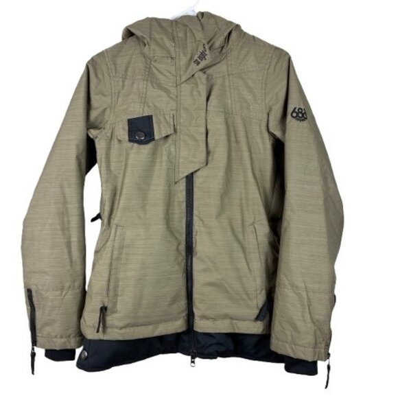 686 Women’s Reversed Avalon Insulated Ski Snowboarding Jacket Size XS Utility - Picture 1 of 13